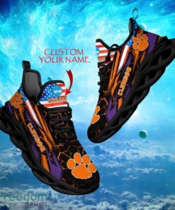 NCAA Clemson Tigers Design For Fans Loves Custom Your Name Max Soul Shoes