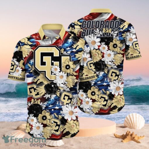 NCAA Colorado Buffaloes Design Logo Gift For Fan Independence Day Hawaii Shirt Full Over Print Product Photo 1