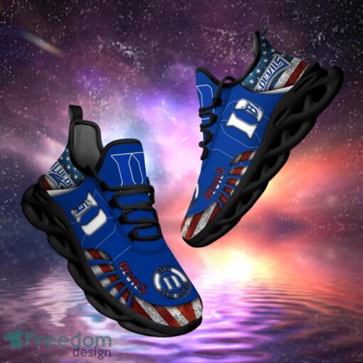 NCAA Duke Blue Devils Design Logo & America Flag Gift For Fans Max Shoes Product Photo 1