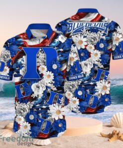 NCAA Duke Blue Devils Design Logo Gift For Fan Independence Day Hawaii Shirt Full Over Print