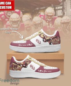 NCAA Florida State Seminoles Air Force Sneakers AF1 Personalized Name Special Gift