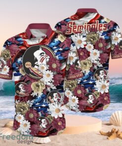 NCAA Florida State Seminoles Design Logo Gift For Fan Independence Day Hawaii Shirt Full Over Print