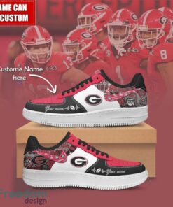 NCAA Georgia Bulldogs Air Force Sneakers AF1 Personalized Name Special Gift