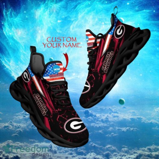 NCAA Georgia Bulldogs Design For Fans Loves Custom Your Name Max Soul Shoes Product Photo 1