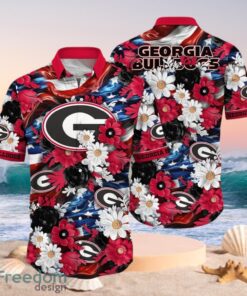 NCAA Georgia Bulldogs Design Logo Gift For Fan Independence Day Hawaii Shirt Full Over Print