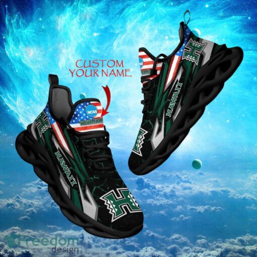 NCAA Hawaii Rainbow Warriors Design For Fans Loves Custom Your Name Max Soul Shoes Product Photo 1