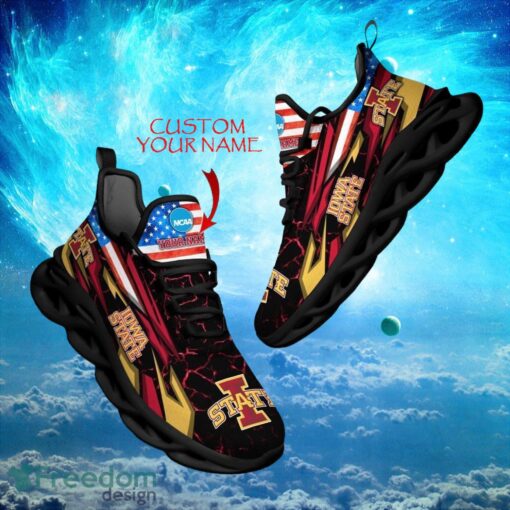 NCAA Iowa State Cyclones Design For Fans Loves Custom Your Name Max Soul Shoes Product Photo 1