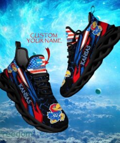 NCAA Kansas Jayhawks Design For Fans Loves Custom Your Name Max Soul Shoes