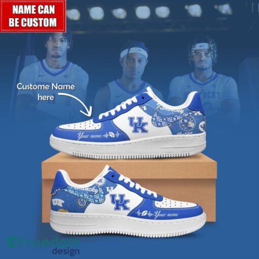 NCAA Kentucky Wildcats Air Force Sneakers AF1 Personalized Name Special Gift Product Photo 1