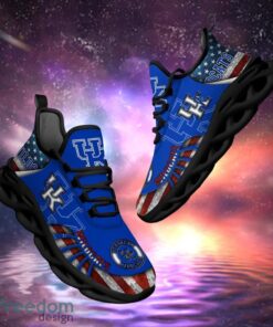 NCAA Kentucky Wildcats Design Logo & America Flag Gift For Fans Max Shoes