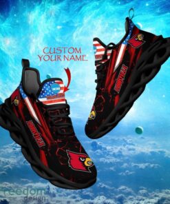 NCAA Louisville Cardinals Design For Fans Loves Custom Your Name Max Soul Shoes