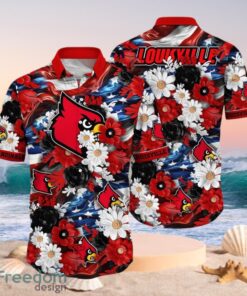 NCAA Louisville Cardinals Design Logo Gift For Fan Independence Day Hawaii Shirt Full Over Print