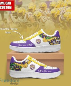 NCAA LSU Tigers Air Force Sneakers AF1 Personalized Name Special Gift