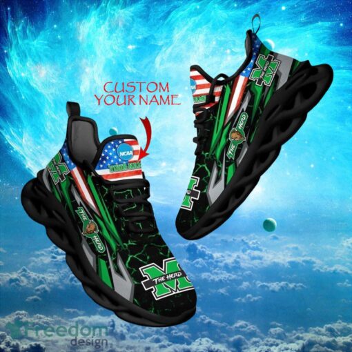 NCAA Marshall Thundering Herd Design For Fans Loves Custom Your Name Max Soul Shoes Product Photo 1