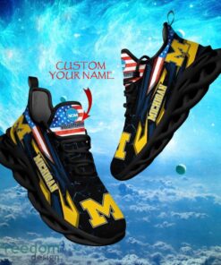 NCAA Michigan Wolverines Design For Fans Loves Custom Your Name Max Soul Shoes