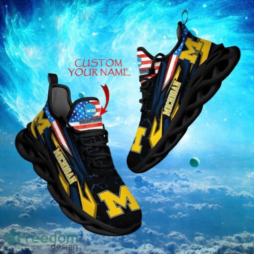 NCAA Michigan Wolverines Design For Fans Loves Custom Your Name Max Soul Shoes Product Photo 1