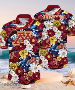 NCAA Minnesota Golden Gophers Design Logo Gift For Fan Independence Day Hawaii Shirt Full Over Print