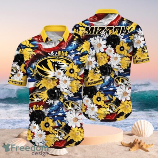 NCAA Missouri Tigers Design Logo Gift For Fan Independence Day Hawaii Shirt Full Over Print Product Photo 1