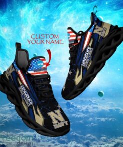 NCAA Navy Midshipmen Design For Fans Loves Custom Your Name Max Soul Shoes