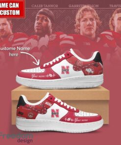 NCAA Nebraska Cornhuskers Air Force Sneakers AF1 Personalized Name Special Gift