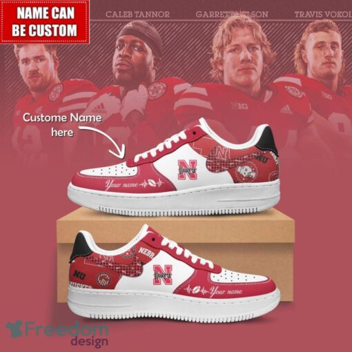 NCAA Nebraska Cornhuskers Air Force Sneakers AF1 Personalized Name Special Gift Product Photo 1