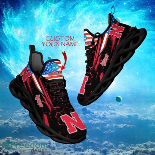 NCAA Nebraska Cornhuskers Design For Fans Loves Custom Your Name Max Soul Shoes Product Photo 1