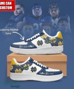 NCAA Notre Dame Fighting Irish Air Force Sneakers AF1 Personalized Name Special Gift