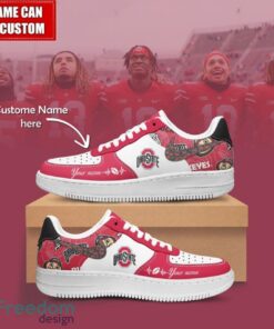 NCAA Ohio State Buckeyes Air Force Sneakers AF1 Personalized Name Special Gift