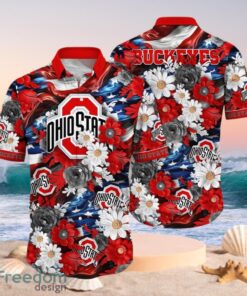 NCAA Ohio State Buckeyes Design Logo Gift For Fan Independence Day Hawaii Shirt Full Over Print