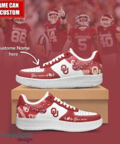 NCAA Oklahoma Sooners Air Force Sneakers AF1 Personalized Name Special Gift