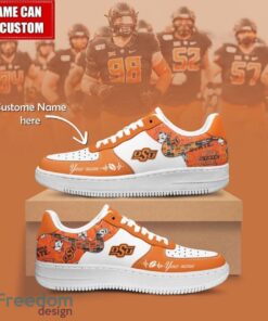 NCAA Oklahoma State Cowboys Air Force Sneakers AF1 Personalized Name Special Gift