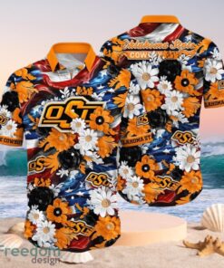 NCAA Oklahoma State Cowboys Design Logo Gift For Fan Independence Day Hawaii Shirt Full Over Print