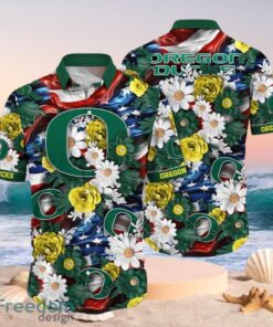 NCAA Oregon Ducks Design Logo Gift For Fan Independence Day Hawaii Shirt Full Over Print