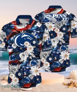 NCAA Penn State Nittany Lions Design Logo Gift For Fan Independence Day Hawaii Shirt Full Over Print