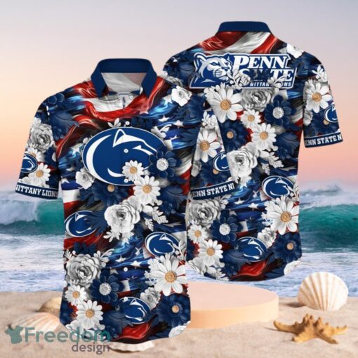 NCAA Penn State Nittany Lions Design Logo Gift For Fan Independence Day Hawaii Shirt Full Over Print Product Photo 1