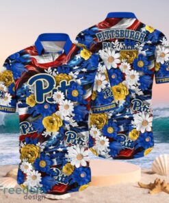 NCAA Pittsburgh Panthers Design Logo Gift For Fan Independence Day Hawaii Shirt Full Over Print