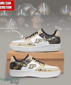 NCAA Purdue Boilermakers Air Force Sneakers AF1 Personalized Name Special Gift