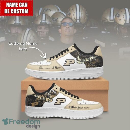 NCAA Purdue Boilermakers Air Force Sneakers AF1 Personalized Name Special Gift Product Photo 1