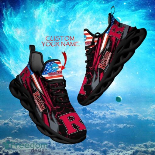 NCAA Rutgers Scarlet Knights Design For Fans Loves Custom Your Name Max Soul Shoes Product Photo 1