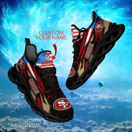 NCAA San Francisco 49ers Design For Fans Loves Custom Your Name Max Soul Shoes Product Photo 1