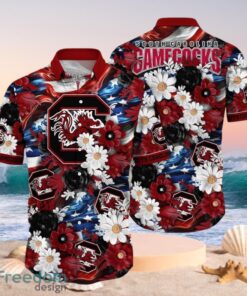 NCAA South Carolina Gamecocks Design Logo Gift For Fan Independence Day Hawaii Shirt Full Over Print