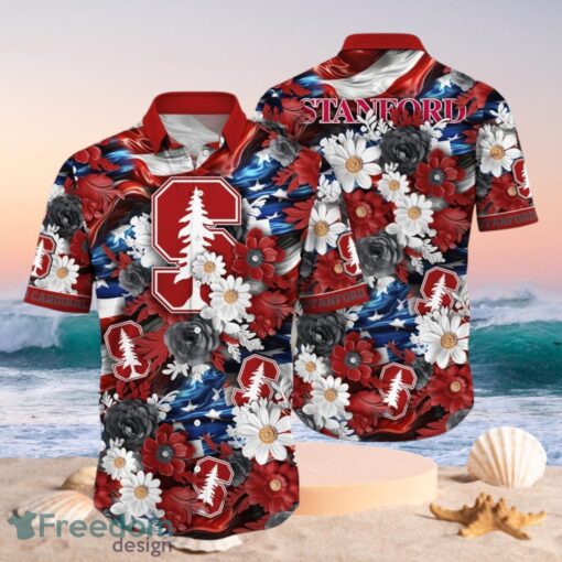 NCAA Stanford Cardinal Design Logo Gift For Fan Independence Day Hawaii Shirt Full Over Print Product Photo 1