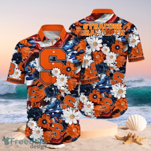 NCAA Syracuse Orange Design Logo Gift For Fan Independence Day Hawaii Shirt Full Over Print Product Photo 1