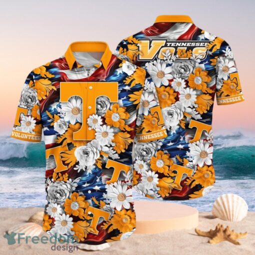 NCAA Tennessee Volunteers Design Logo Gift For Fan Independence Day Hawaii Shirt Full Over Print Product Photo 1