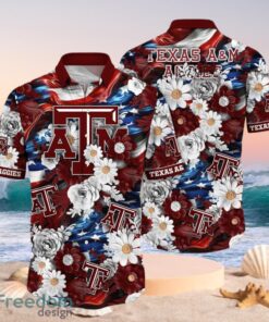 NCAA Texas A&M Aggies Design Logo Gift For Fan Independence Day Hawaii Shirt Full Over Print