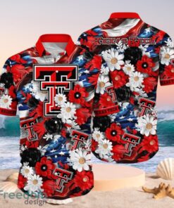 NCAA Texas Tech Red Raiders Design Logo Gift For Fan Independence Day Hawaii Shirt Full Over Print