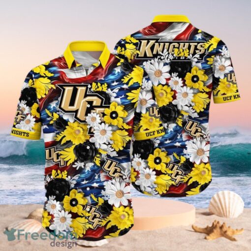 NCAA UCF Knights Design Logo Gift For Fan Independence Day Hawaii Shirt Full Over Print Product Photo 1