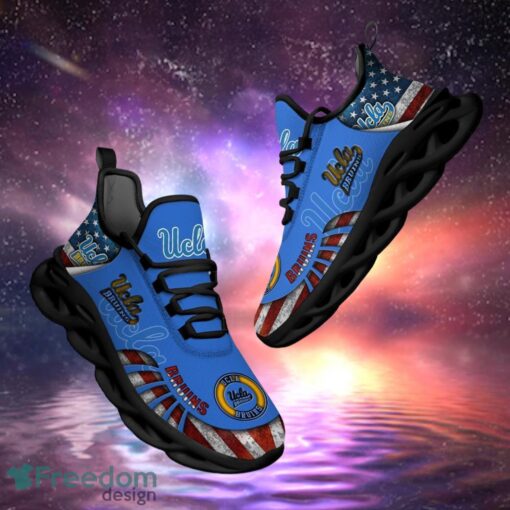 NCAA UCLA Bruins Design Logo & America Flag Gift For Fans Max Shoes Product Photo 1