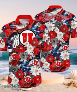 NCAA Utah Utes Design Logo Gift For Fan Independence Day Hawaii Shirt Full Over Print