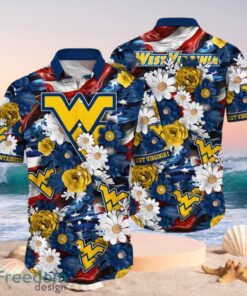 NCAA West Virginia Mountaineers Design Logo Gift For Fan Independence Day Hawaii Shirt Full Over Print